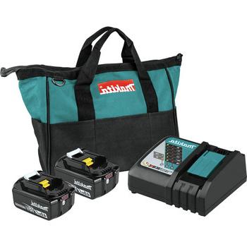 电池和充电器入门包| Makita BL1840BDC2 18V LXT锂离子电池和快速最佳充电器入门包(4 Ah)